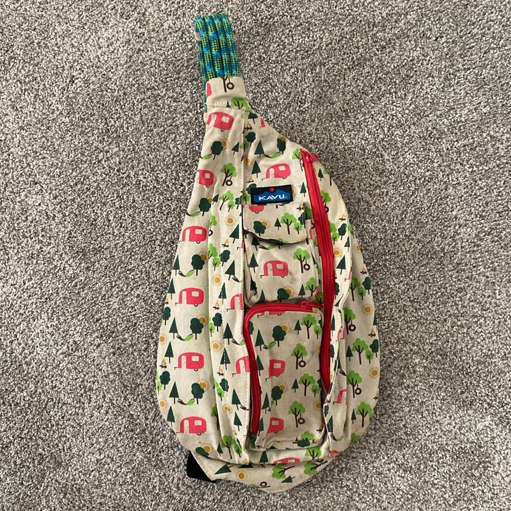 KAVU full size rope bag- camper print